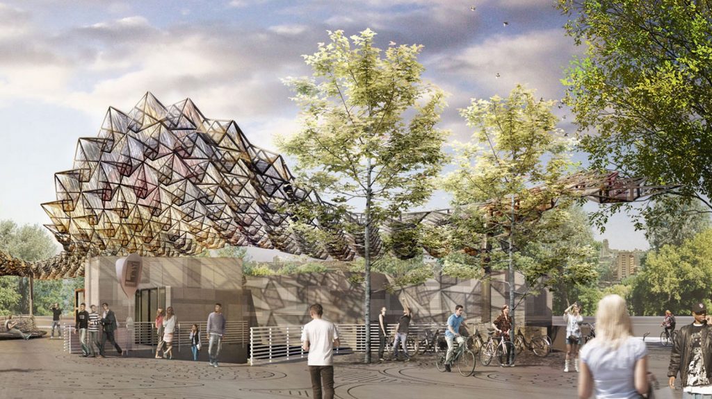 Clichy Montfermeil Metro station by Miralles Tagliabue Embt