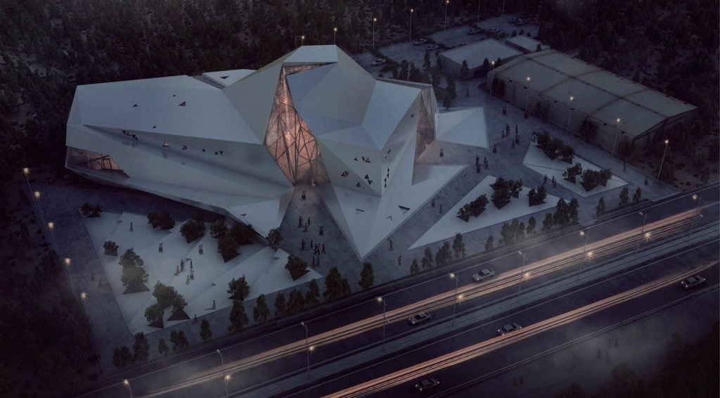 Polour Rock climbing hall by New wave Architecture