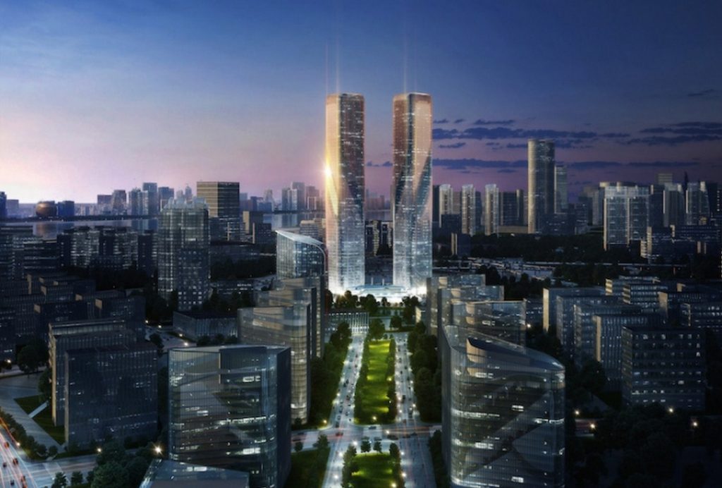 Zhejiang Gate Towers by LAVA