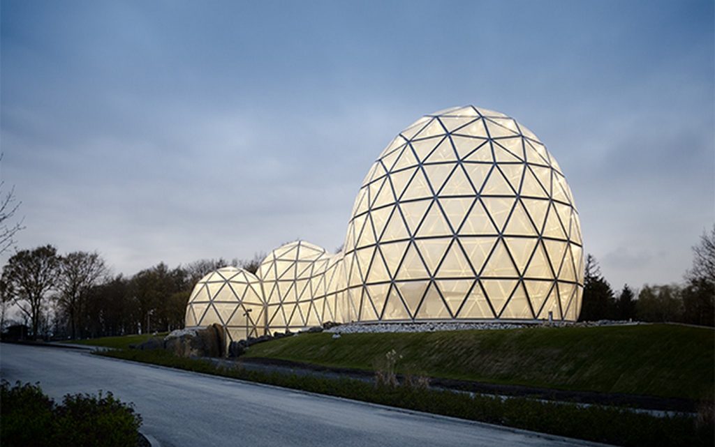 Steel Etfe Lattice shell by Str.ucture