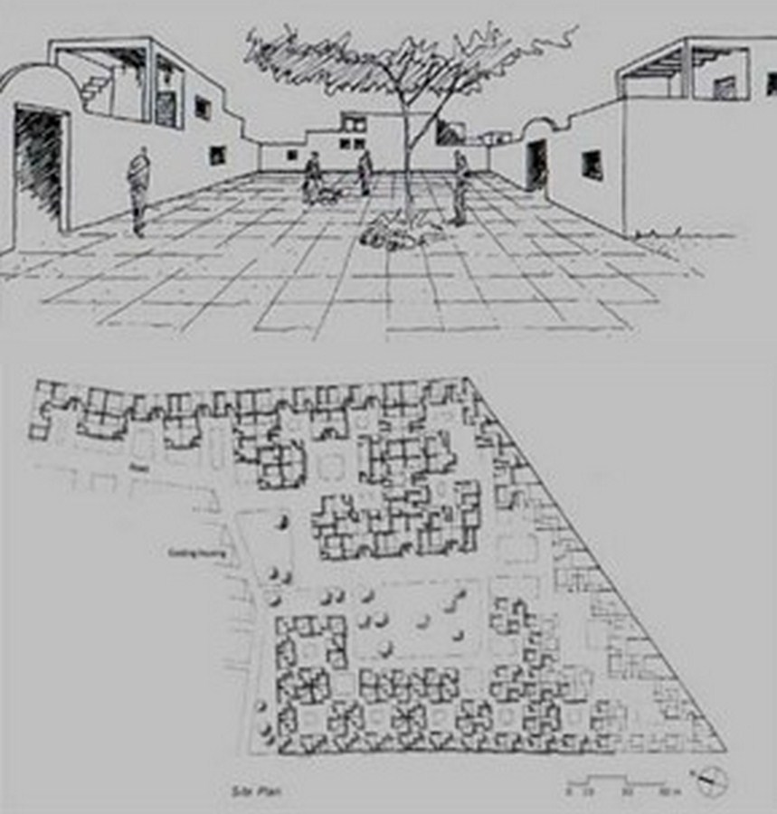 HUDCO Courtyard Housing, Jodhpur, India