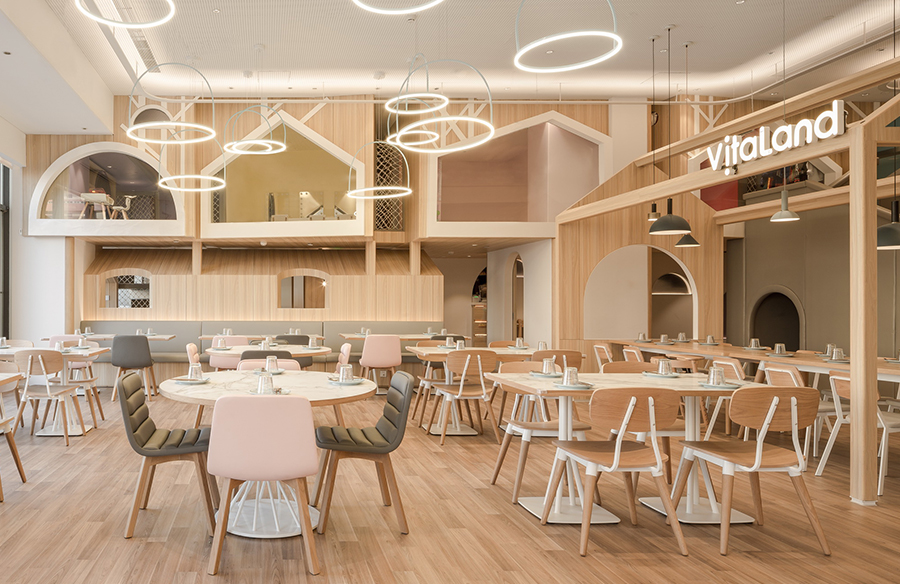 Vitaland kid restaurant by Golucci Interior Architects - RTF