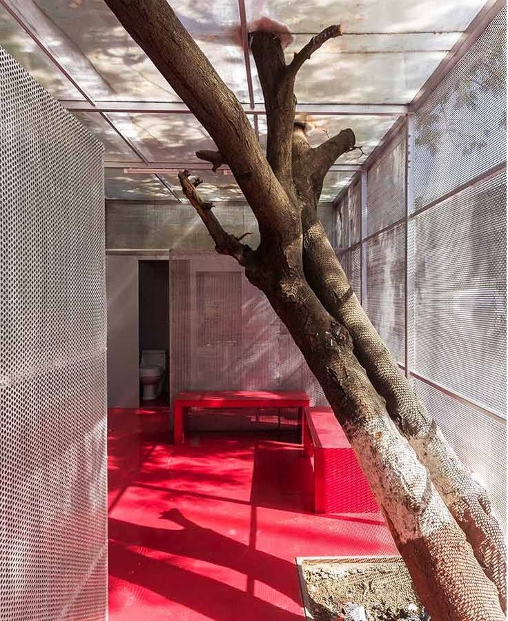 The social space within the Light Box designed by Rohan Chavan