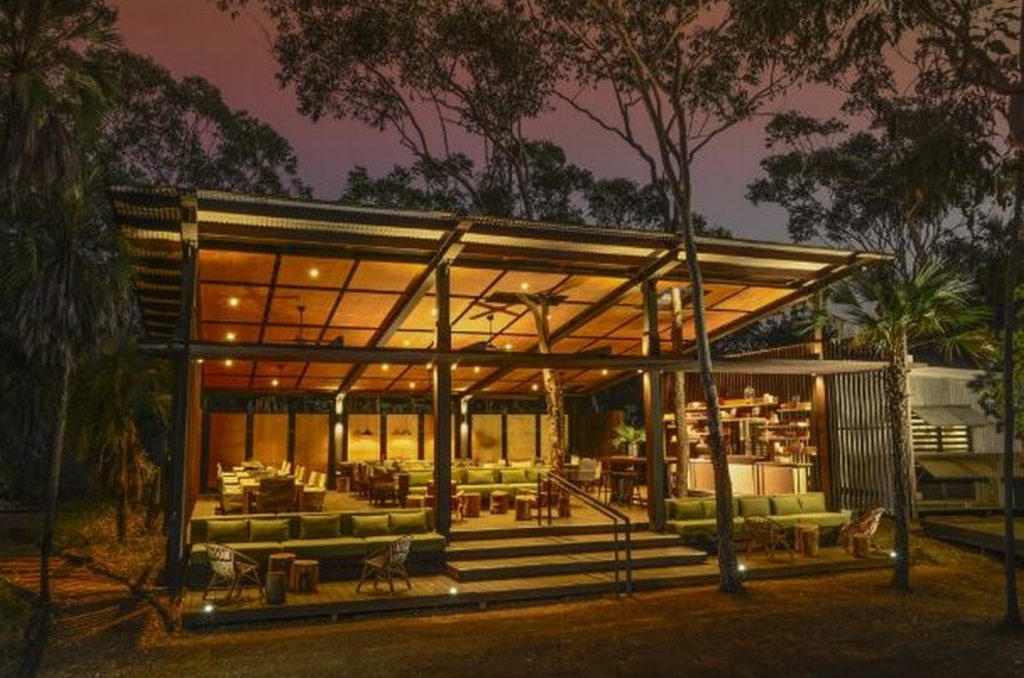 Alfresco Dining Pavilion located at Mitchell Falls Wilderness Camp by Saleeba Adams