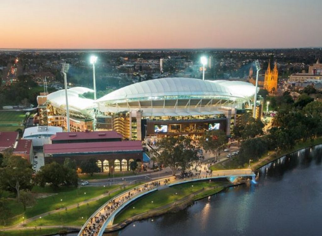 Adelaide Riverbank Pedestrian Bridge by T.C.L