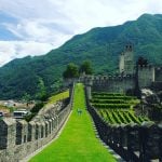 Bellinzona- Town wall of Beliinzona -2