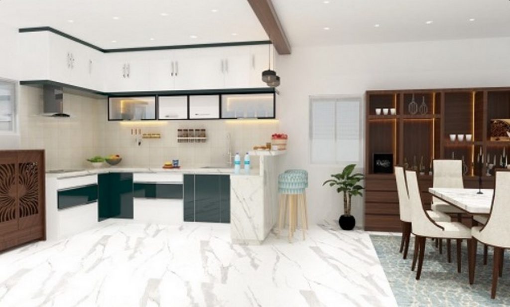Kitchen Design by Saraswathi Interiors & Designs