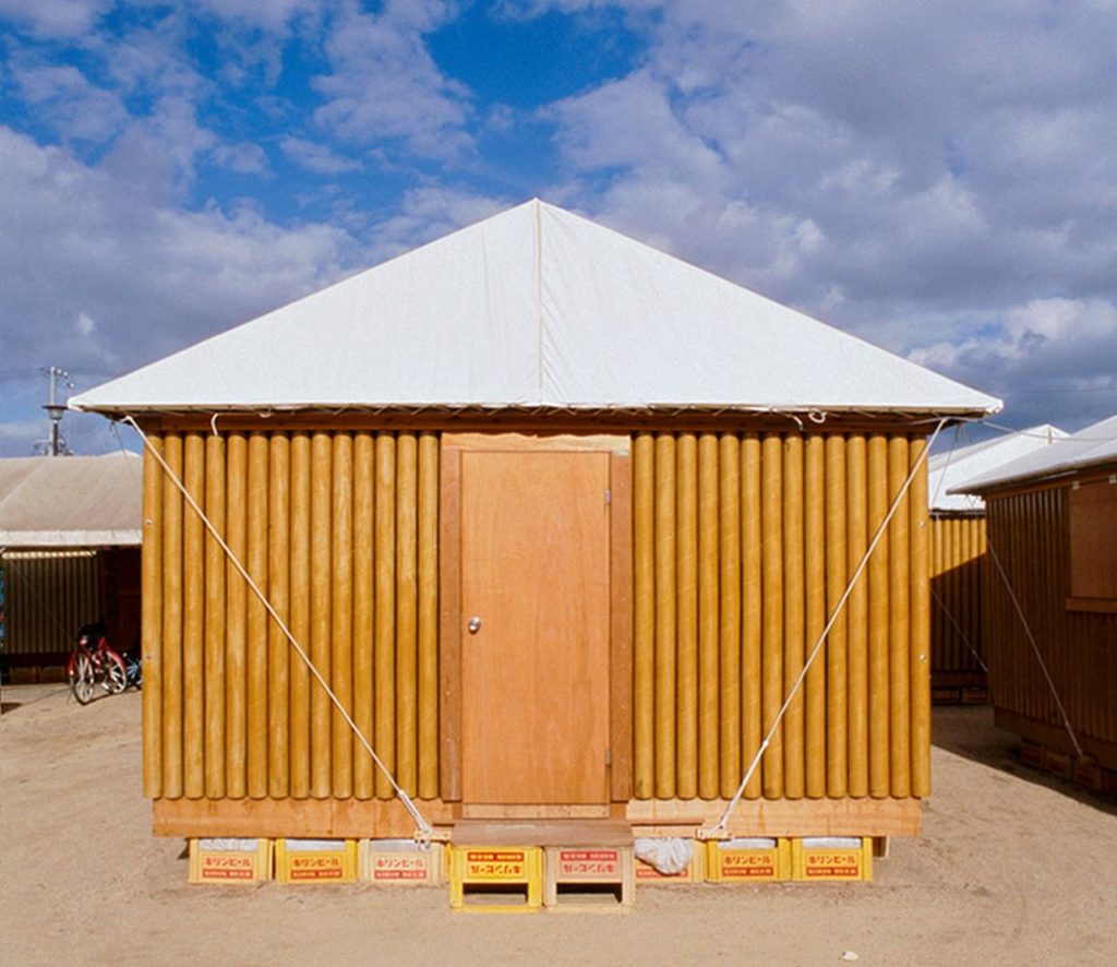 Alternative materials Cardboard- Paper Log house Kobe -2