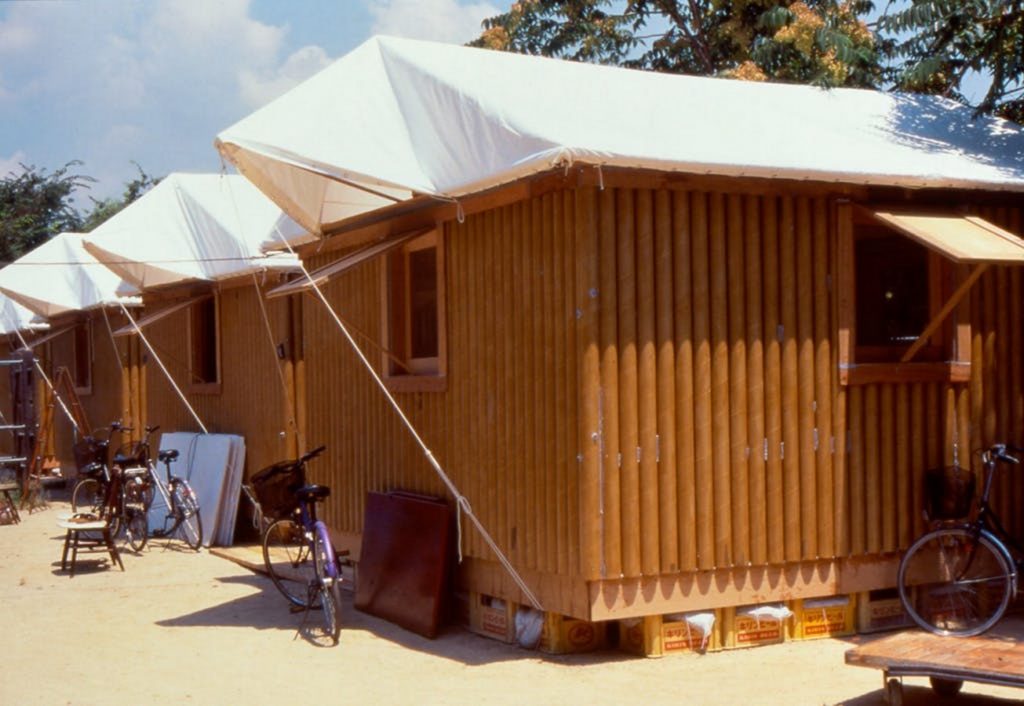 Alternative materials Cardboard- Paper Log house Kobe -3