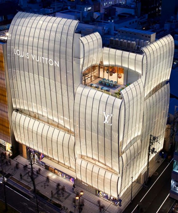 Louis Vuitton Store Osaka by Jun Aoki & Associates-An Amalgamation of Culture and Modern Architecture -1