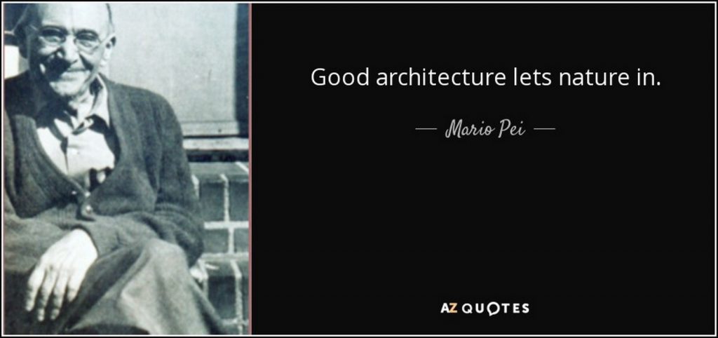 famous Quotes of Architecture- Mario Pei