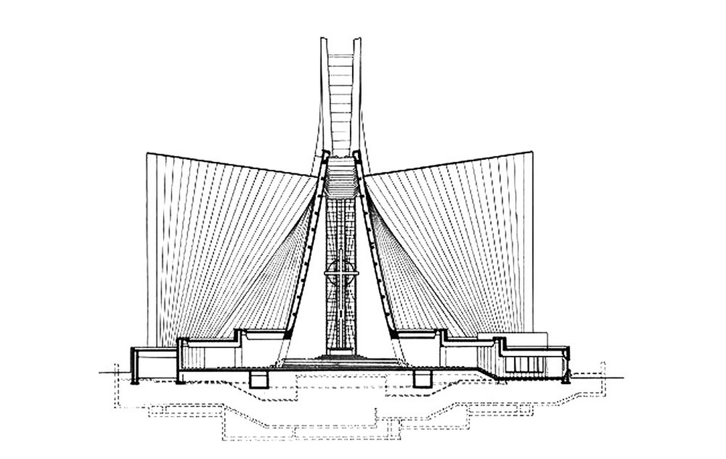 Kenzo Tange's Pritzker winning St. Mary's Cathedral, Tokyo - Sheet6