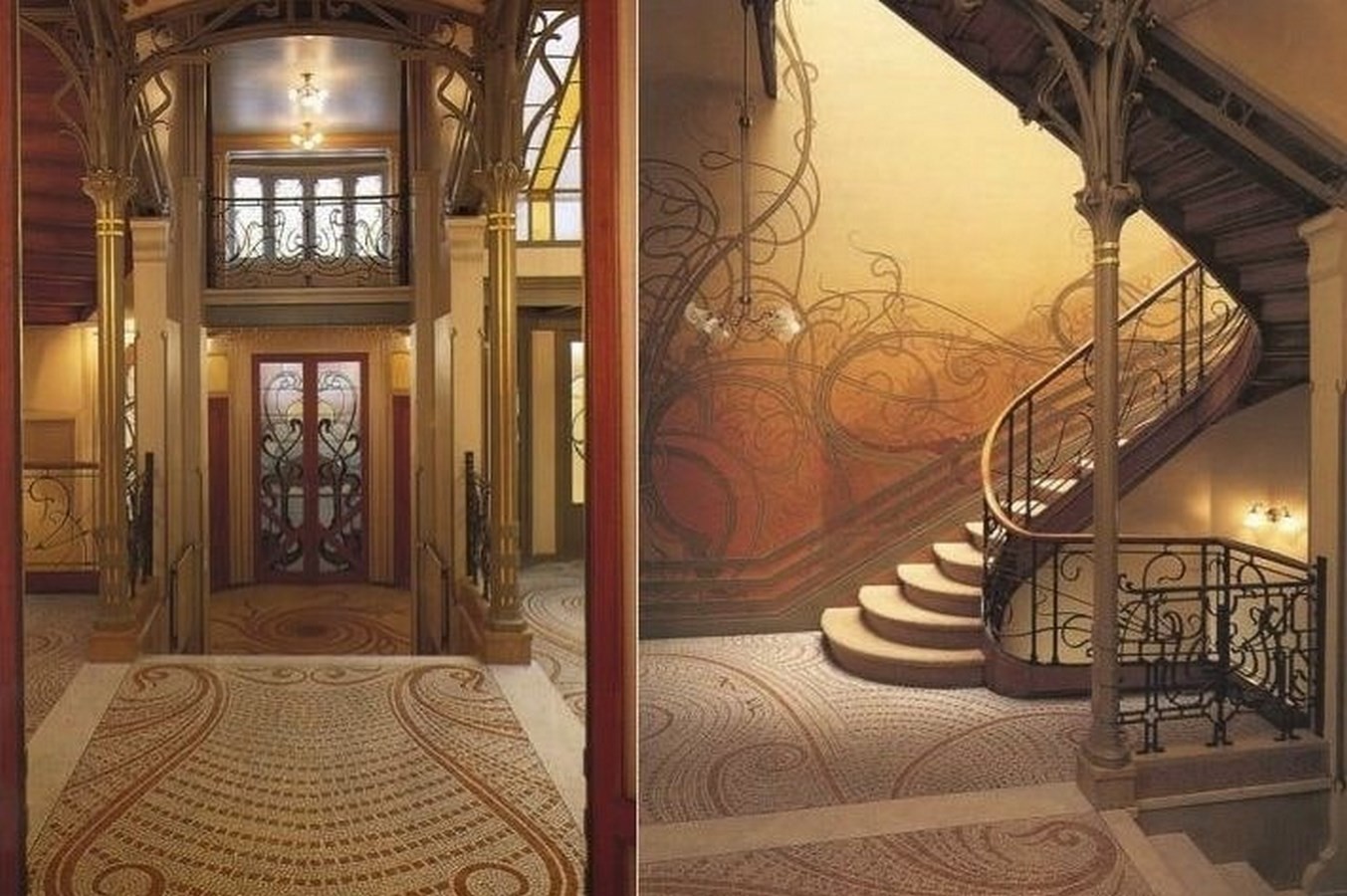 15 Examples of Art Nouveau in Architecture - Hotel Tassel, Brussels