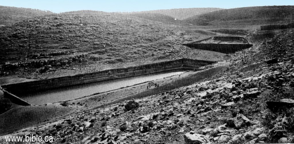 Solomon's pools in Jerusalem, a reservoir. ©bible.ca