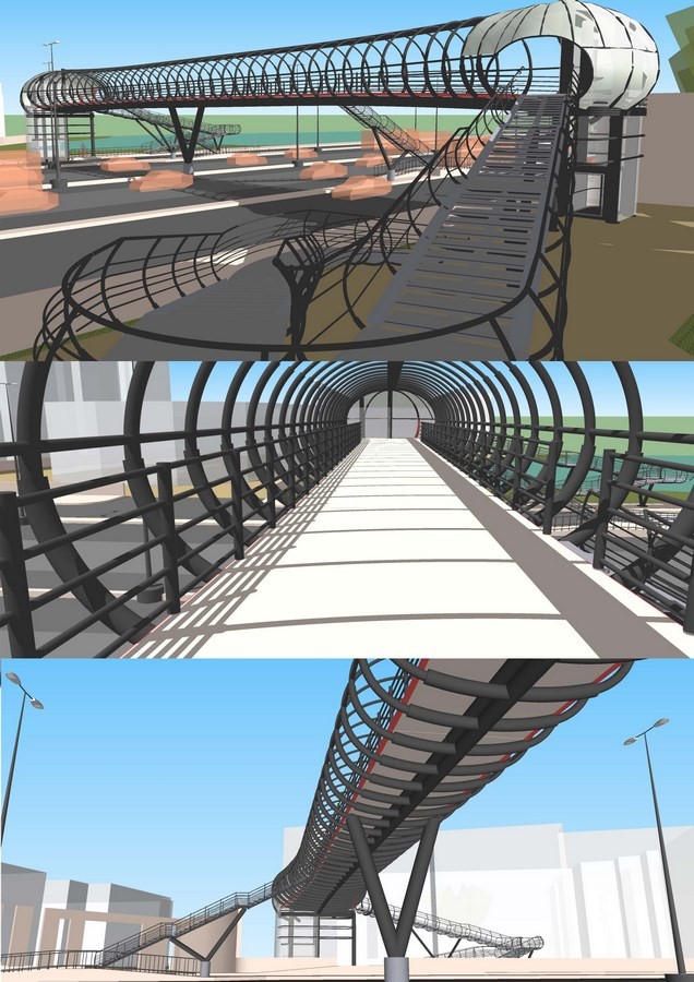 Foot-over bridge on Outer Ring Road at Bellandur, Bengaluru - Sheet1