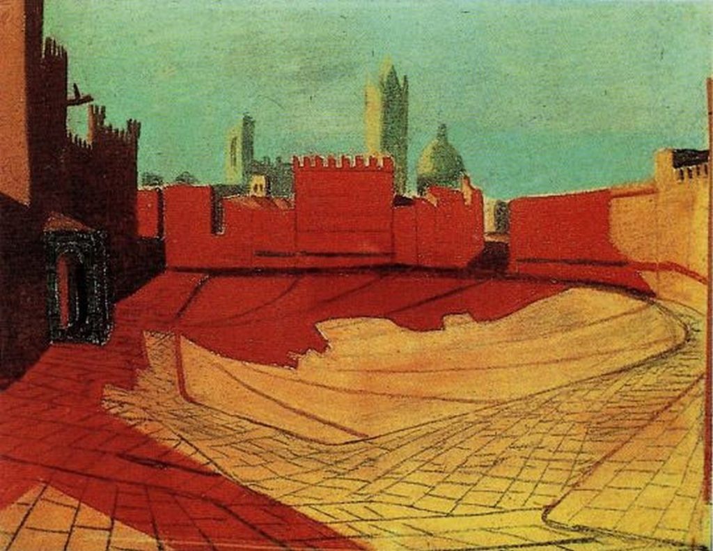 Louis Kahn- Cities and buildings that inspired Ideas-Sketch by Kahn of the Piazza del Campa -1