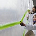 Bio-Digital Curtain filters air while creating Bioplastic - Sheet3