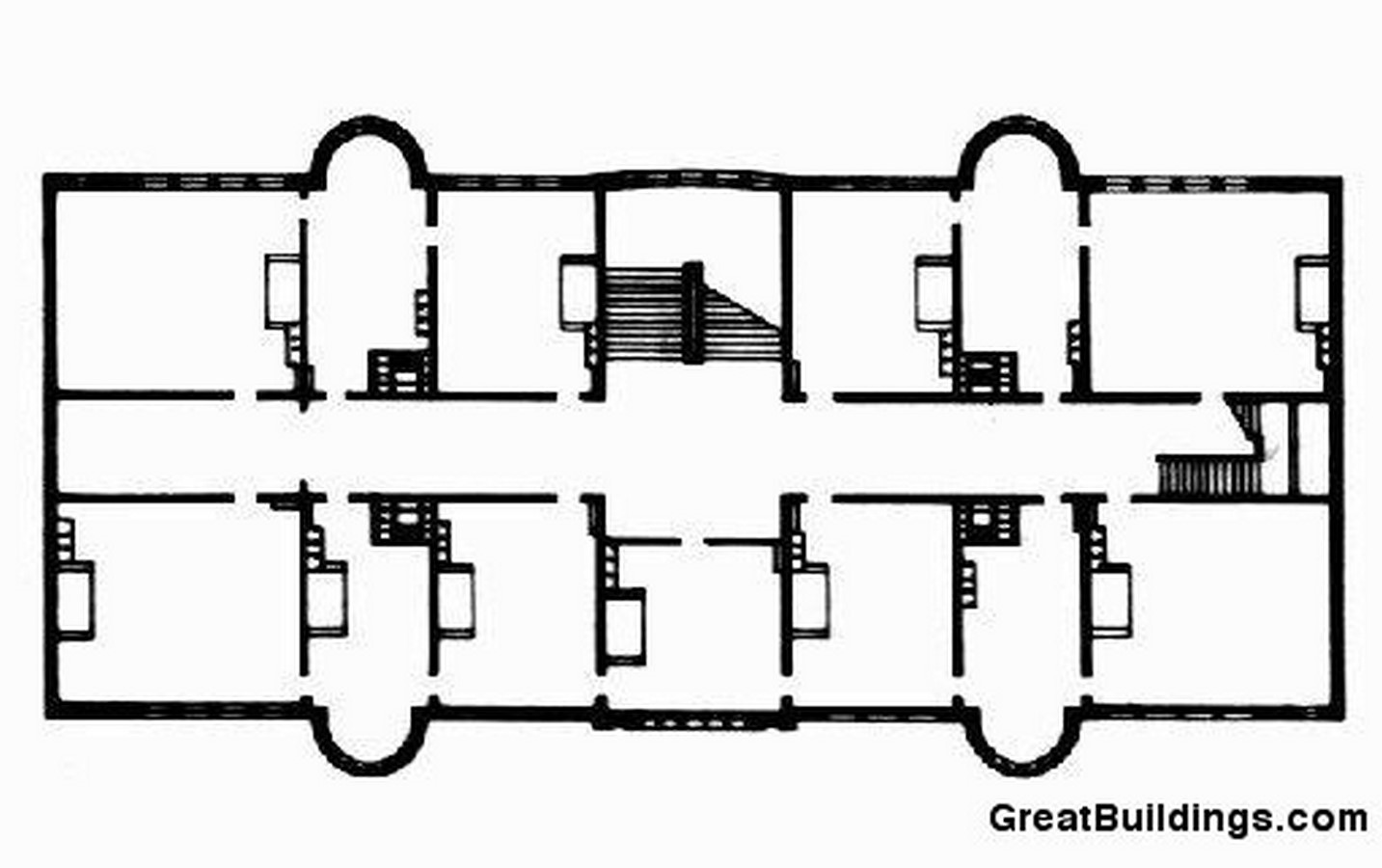 Sever Hall at Harvard (Cambridge, Massachusetts: 1884) - Sheet12