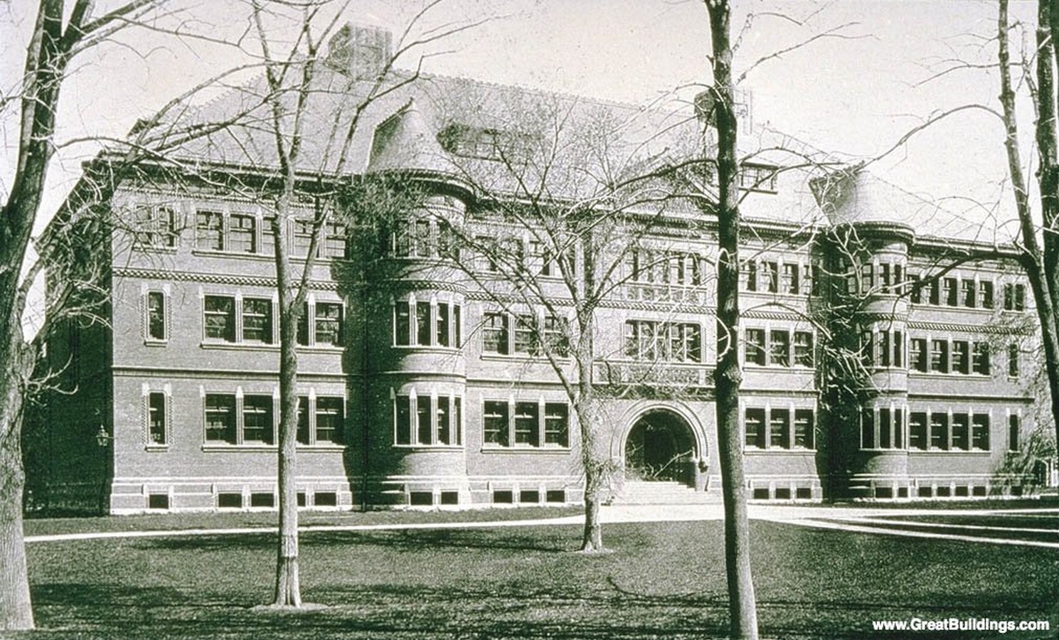 Sever Hall at Harvard (Cambridge, Massachusetts: 1884) - Sheet6