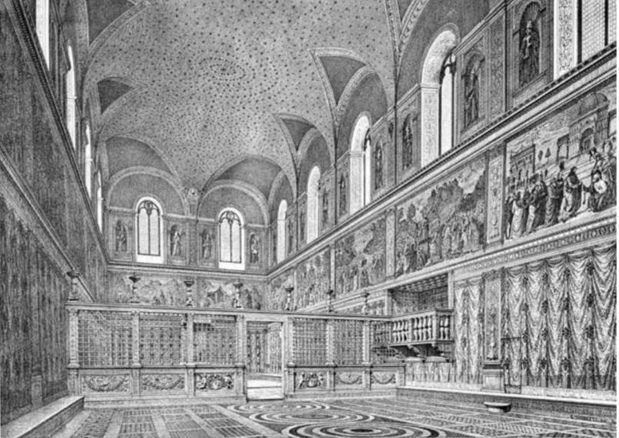 The Sistine Chapel stands on the site of the Cappella Maggiore. - Sheet11