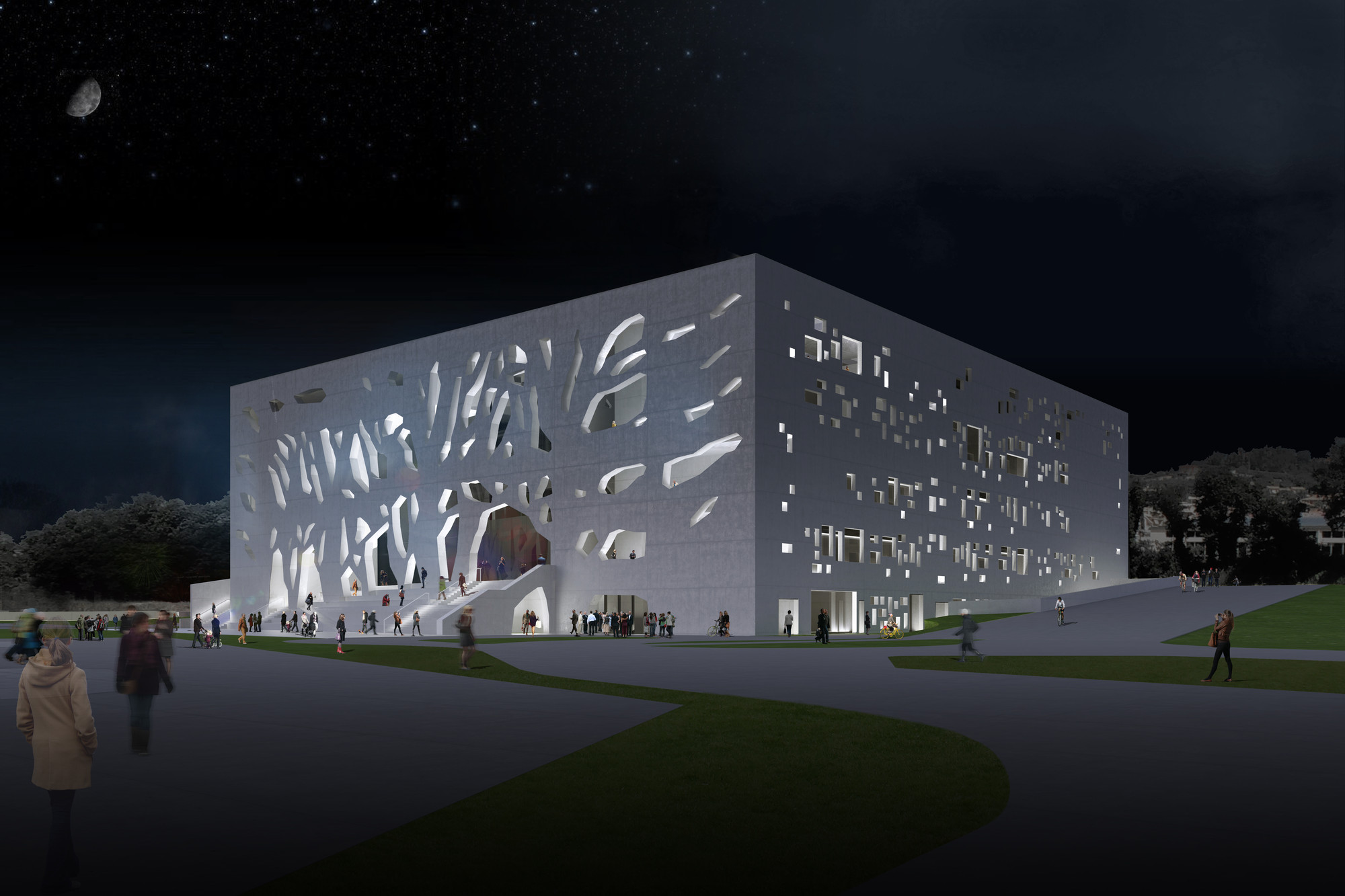 Bernard Tschumi - Grottammare Cultural Center, Italy - Sheet3