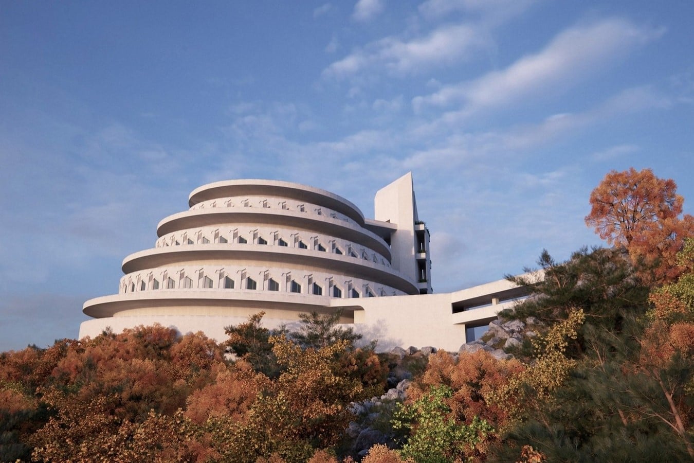 Automobile Objective and Planetarium, Frank Lloyd Wright - Sheet1