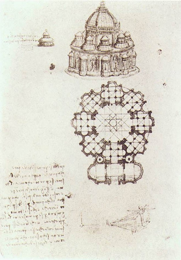 Decoding the architectural drawings of Da Vinci - Sheet2
