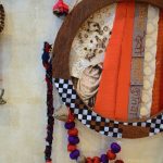 Circular textile collage frames - Sheet2