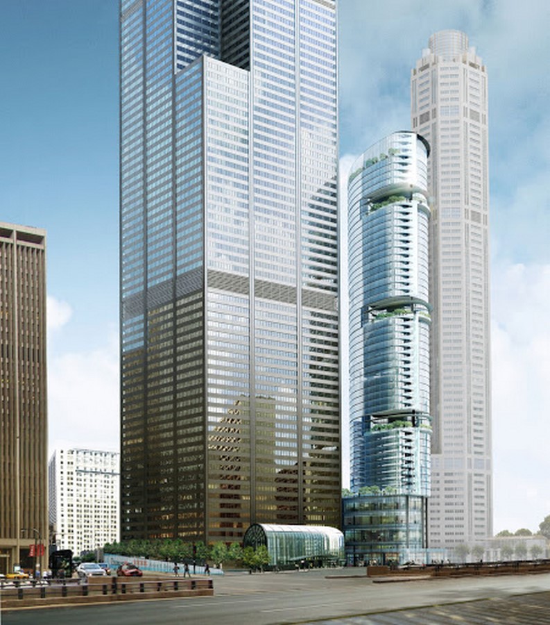 Adrian Smith + Gordon Gill - Willis Tower Greening Project + Hotel, Chicago, Illinois - Sheet1
