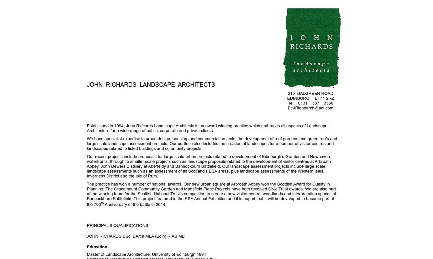 John Richards Landscape Architects