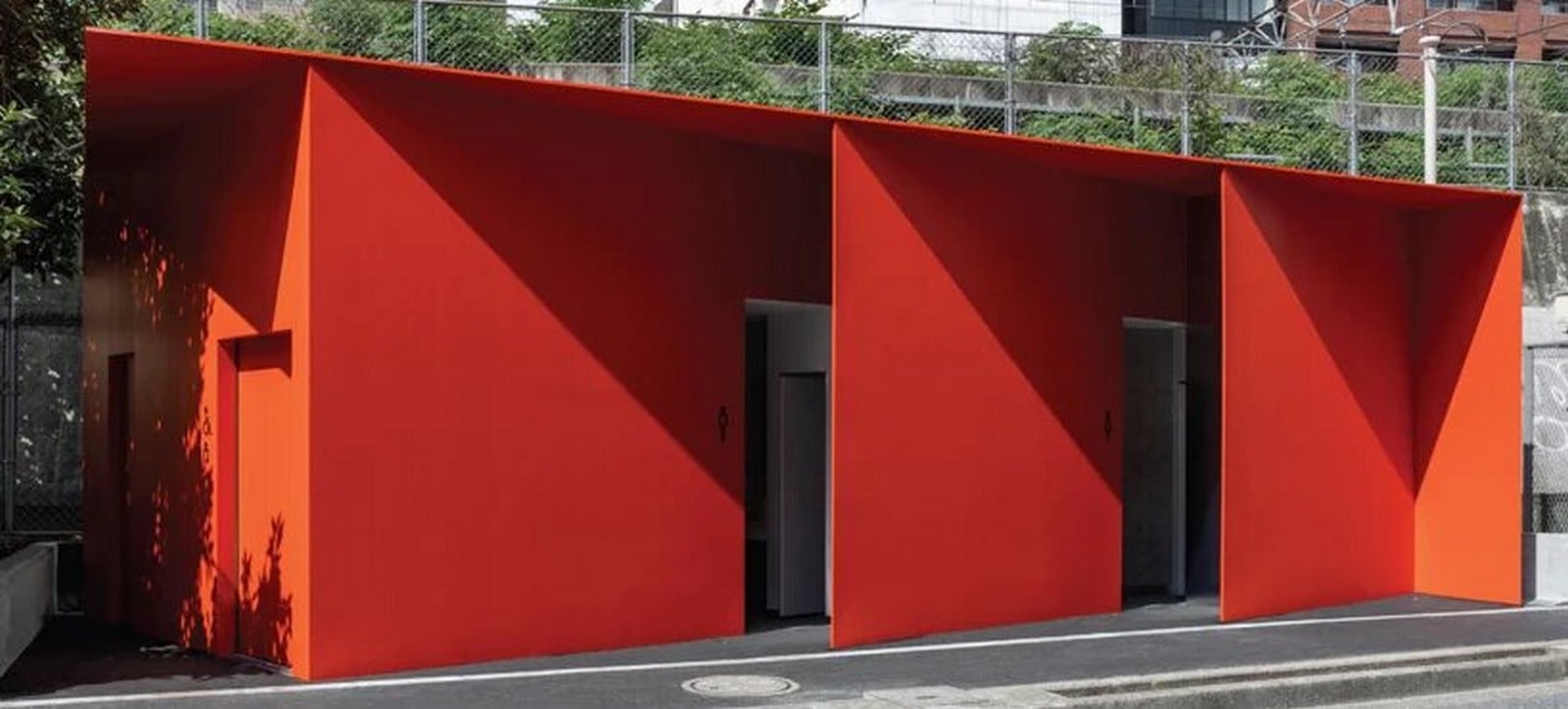 Nao Tamura Designs All red restroom for the Tokyo Toilet Initiative8