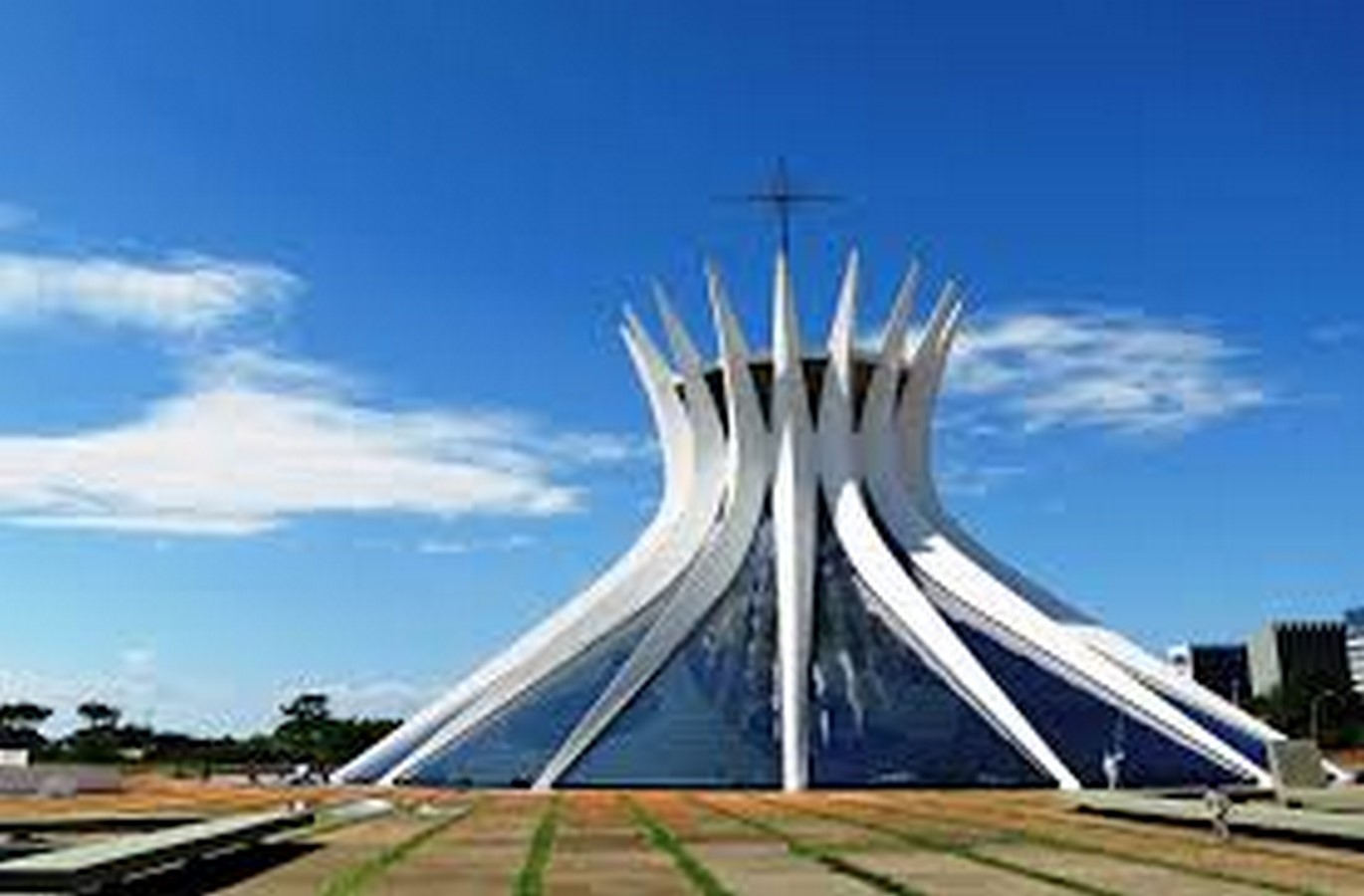 Cathedral of Brasília by Oscar Niemeyer-Hyperbolic structure built from Concrete - Sheet1