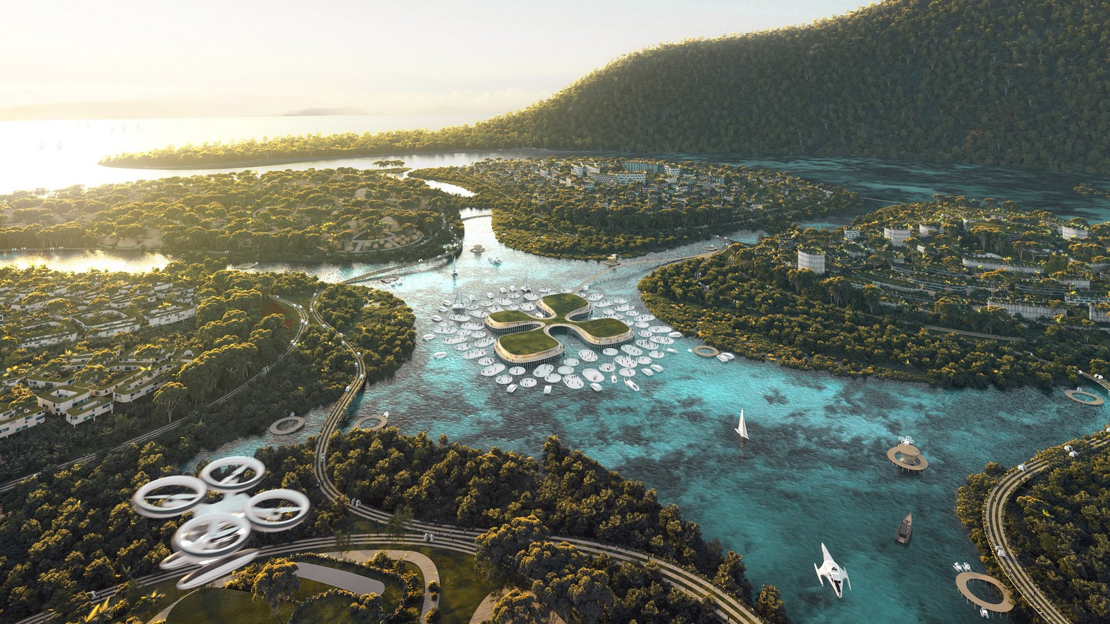 Masterplan for "urban lilypads" off coast of Penang Island revealed by BIG - Sheet16