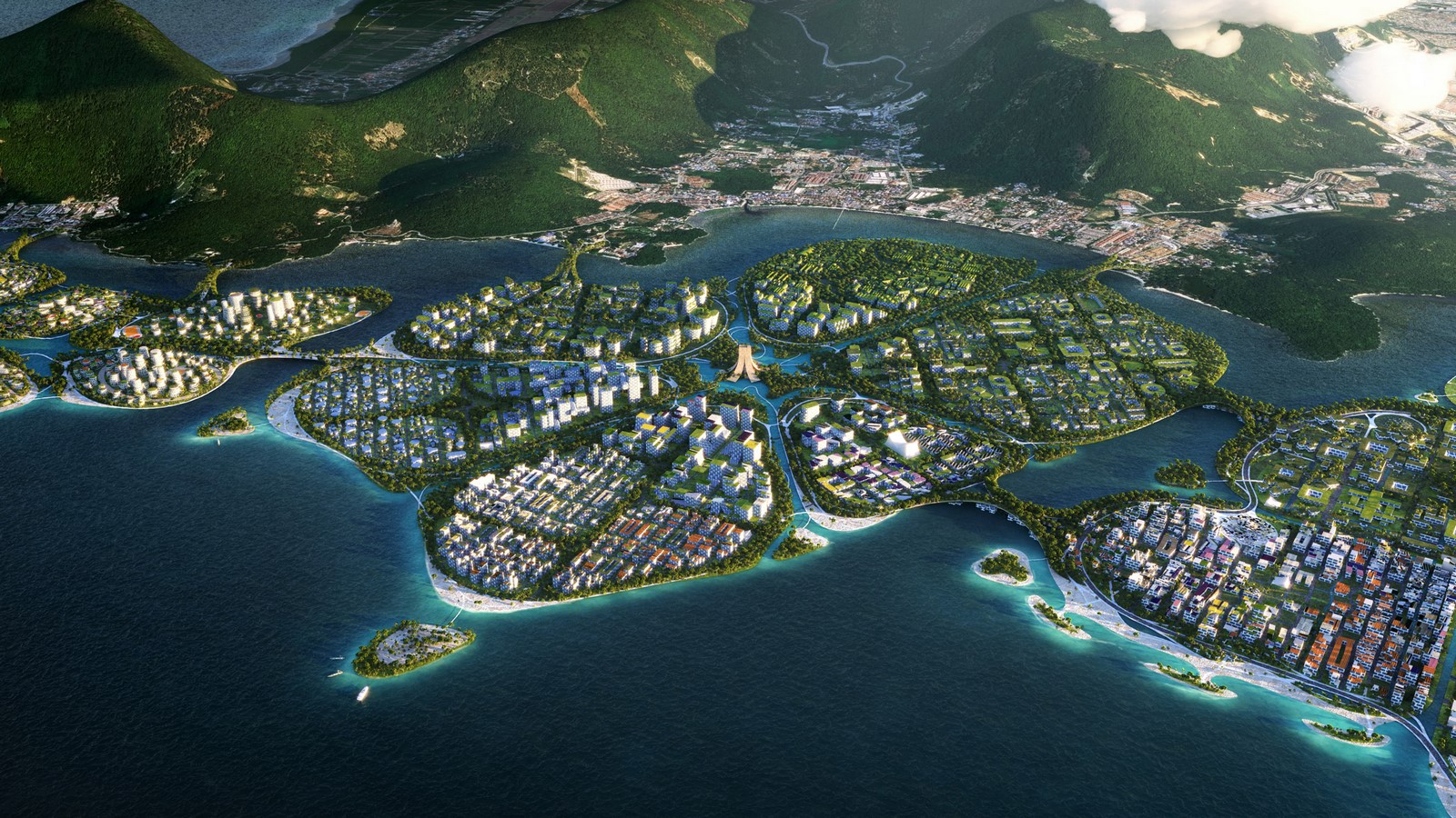 Masterplan for "urban lilypads" off coast of Penang Island revealed by BIG - Sheet2