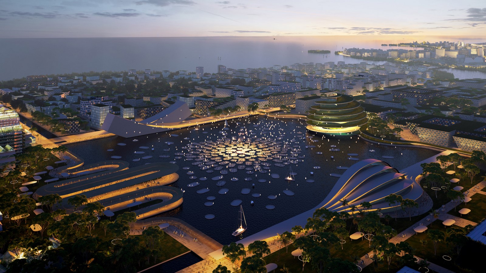 Masterplan for "urban lilypads" off coast of Penang Island revealed by BIG - Sheet8