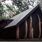 Vatican Chapel, Pavilion of the Holy See, For Venice Biennale by Norman Foster: Sanctuary space diffused with dappled shade - Sheet1
