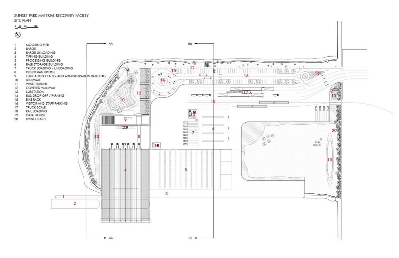 Sunset Park Material Recovery Facility / Selldorf Architects- Sheet1