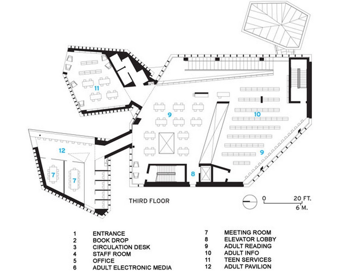 The Bellevue/William O. Lockridge Library by Ar. David Adjaye: Public area within Residences - Sheet4