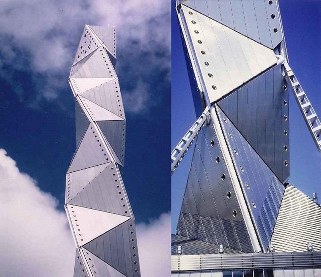 Art Tower Mito by Arata Isozaki -Inspired by Tetrahedra - Sheet2