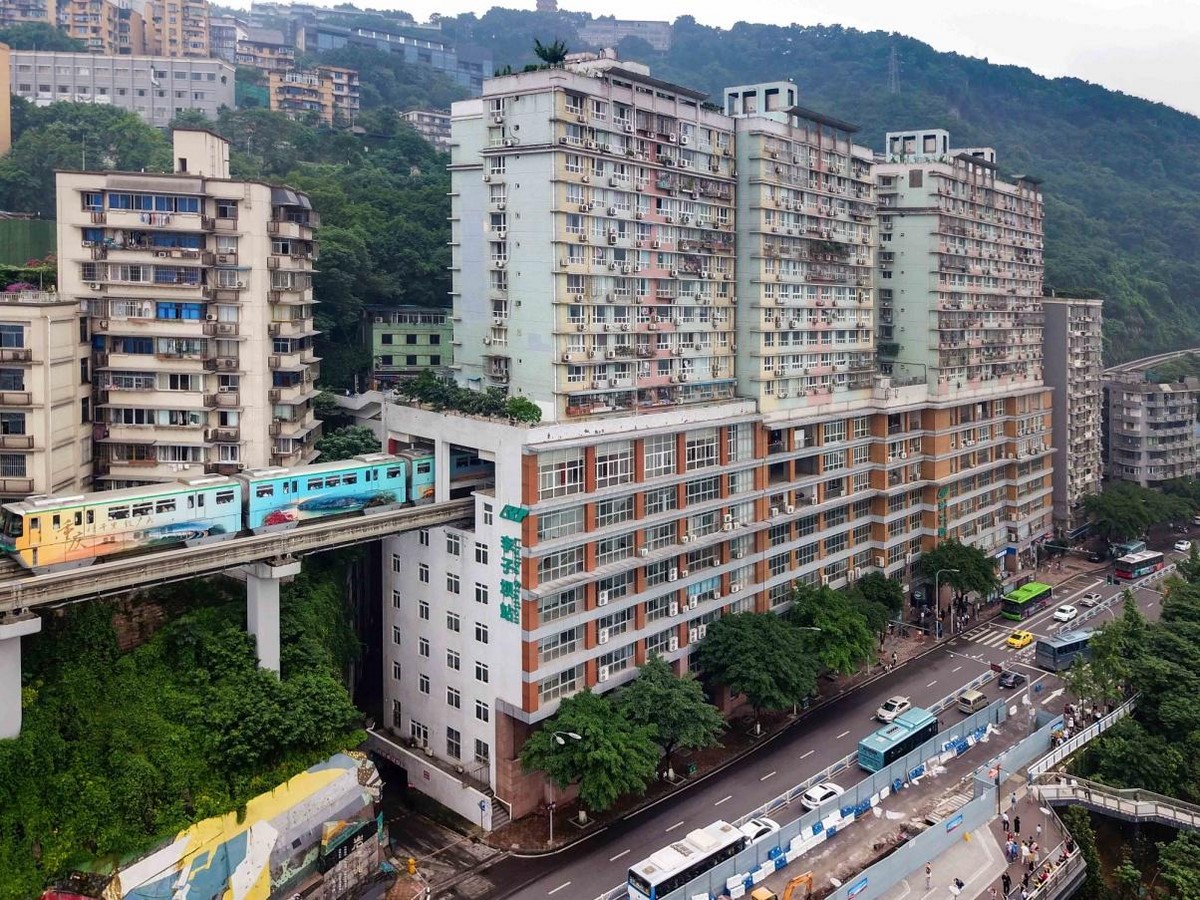 Liziba Metro Station, Chongqing, China- sheet1