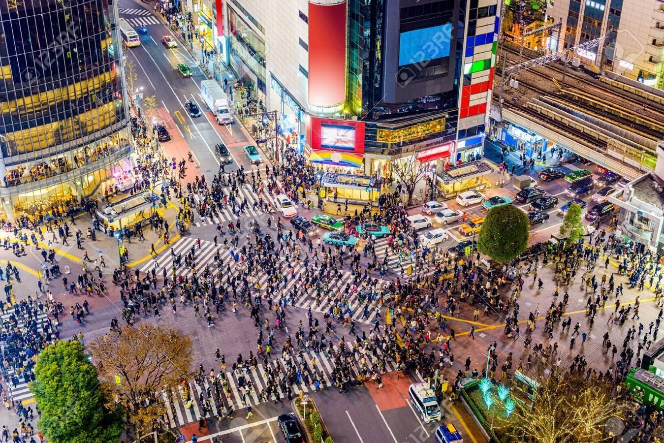 Shibuya junction crossing, Tokyo, Japan- sheet1