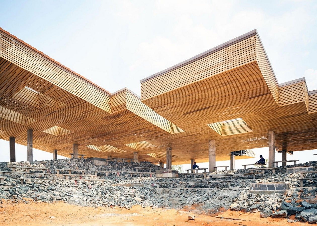 'Cultural courtyard' for elephants + humans in thailand created by Bangkok project studio- sheet11