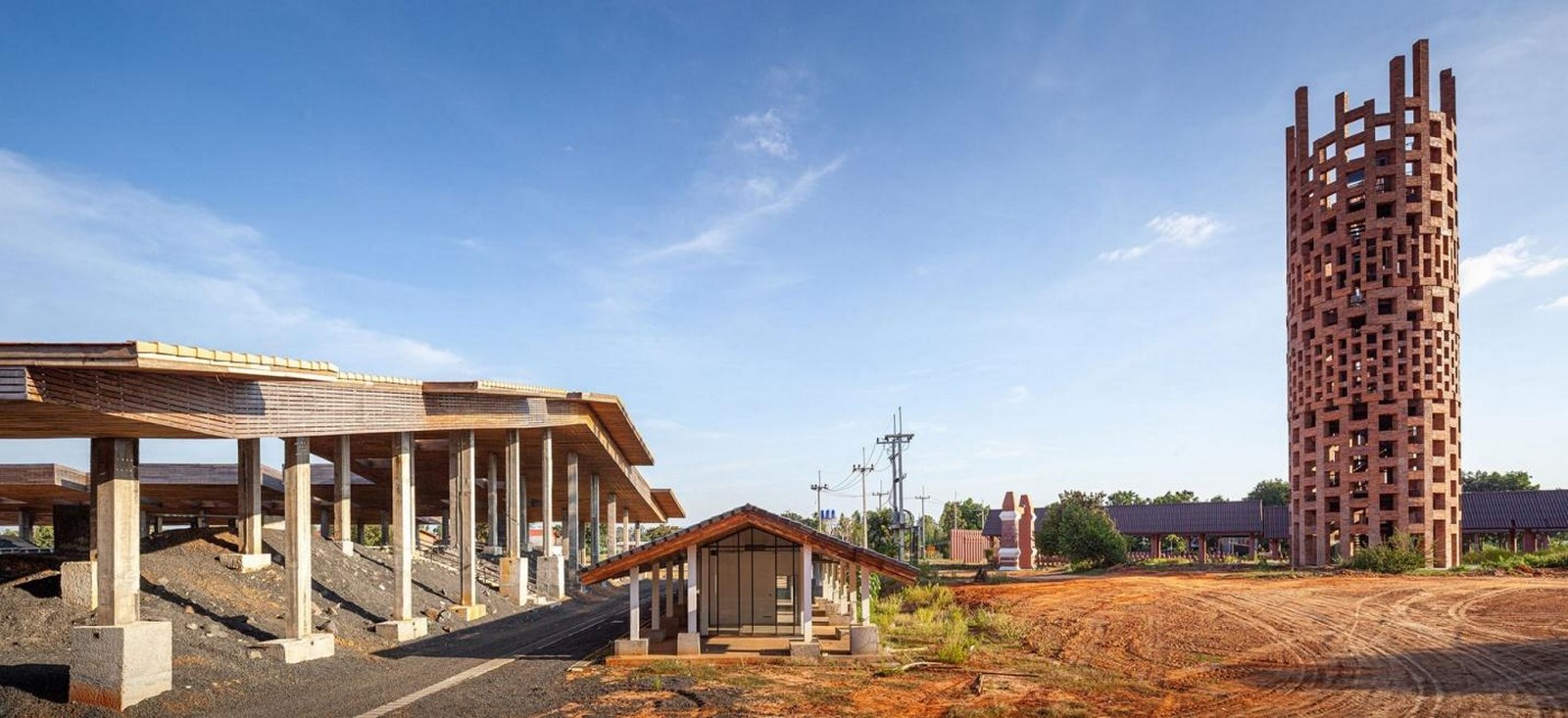 'Cultural courtyard' for elephants + humans in thailand created by Bangkok project studio- sheet4