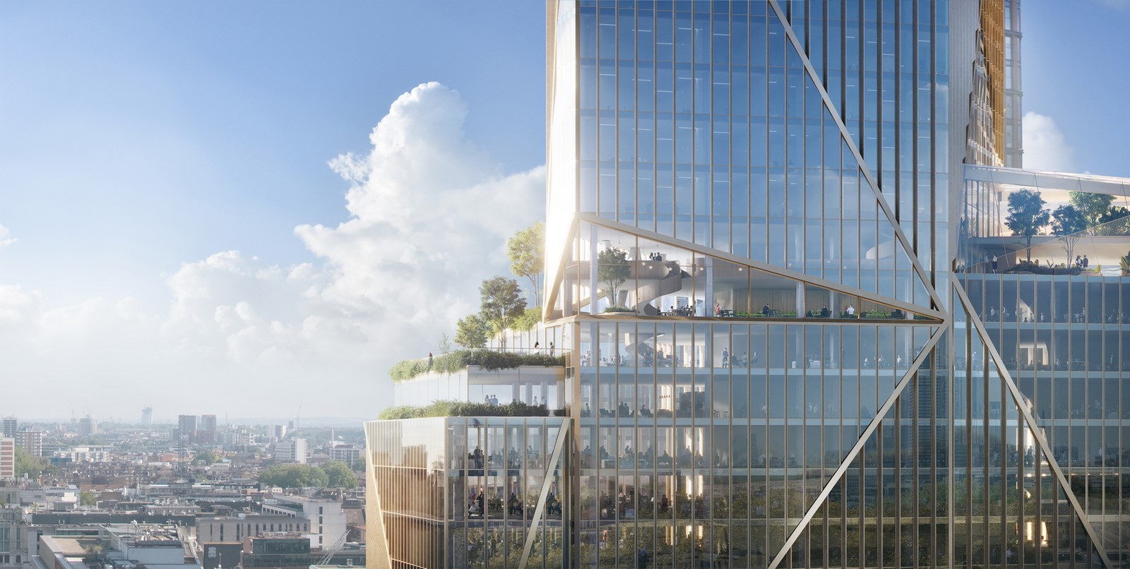 Visuals of high-rise office complex for London unveiled by 3XN- sheet3