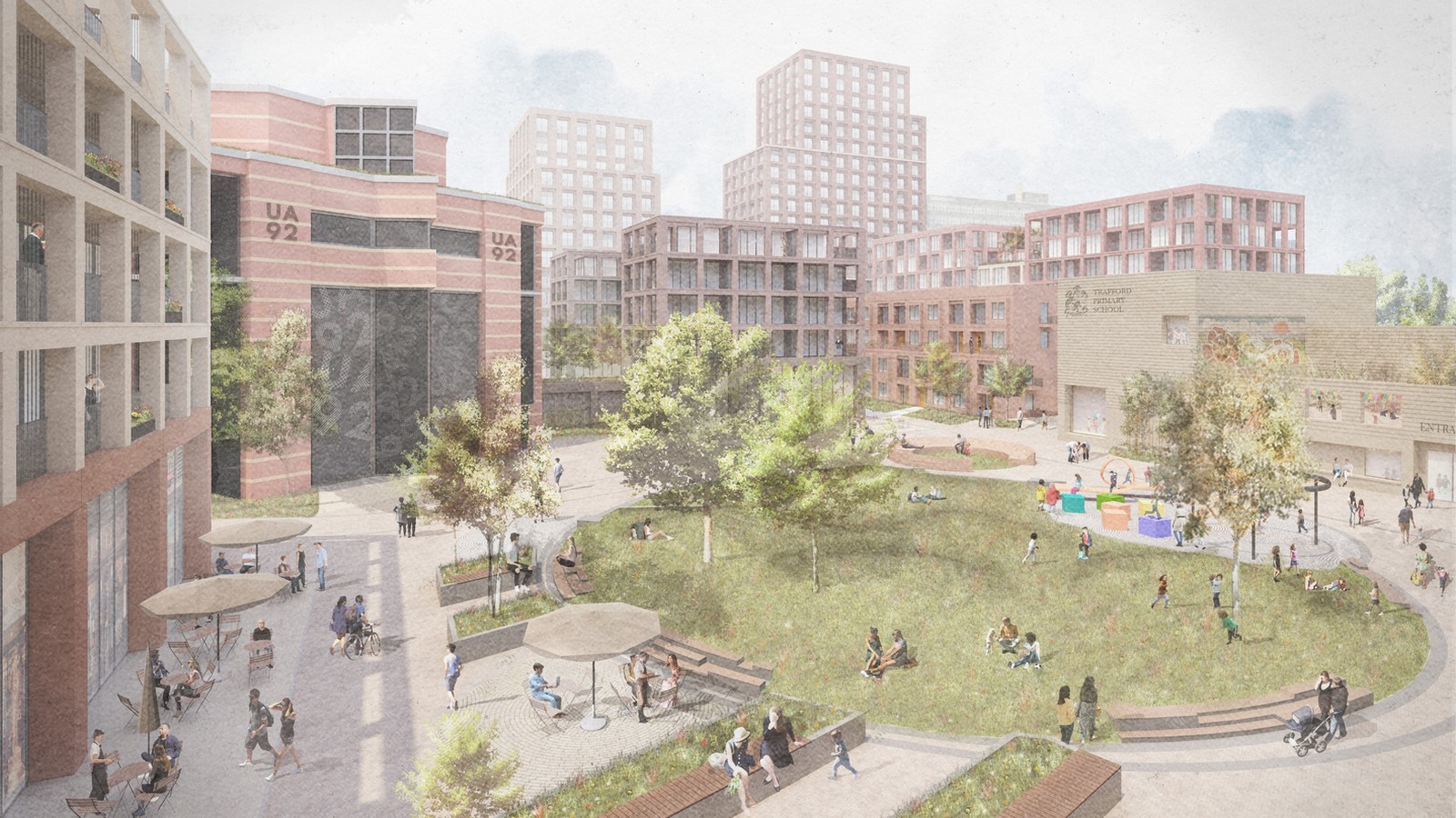 New Lumina Village for Stretford in Manchester designed by FCBStudios- sheet1