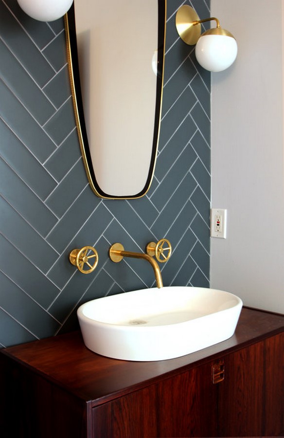 Mid century inspired powder room- sheet1