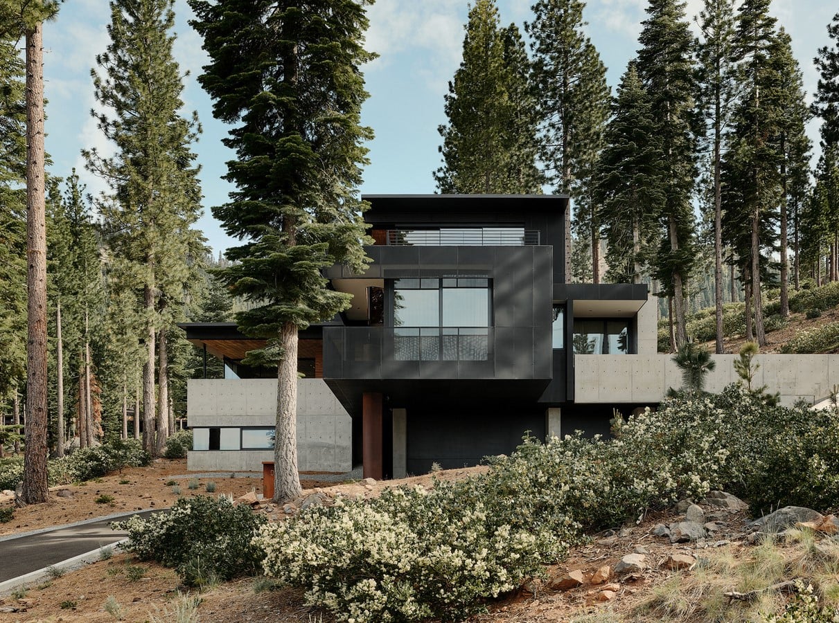 Three-storey coloured window, Lookout House created by Faulkner Architects - Sheet1