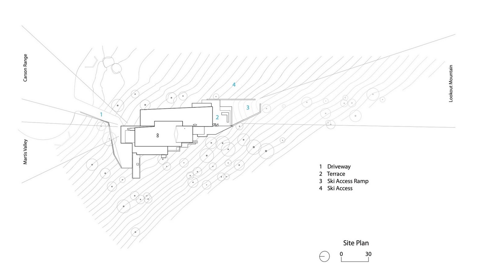 Three-storey coloured window, Lookout House created by Faulkner Architects - Sheet11