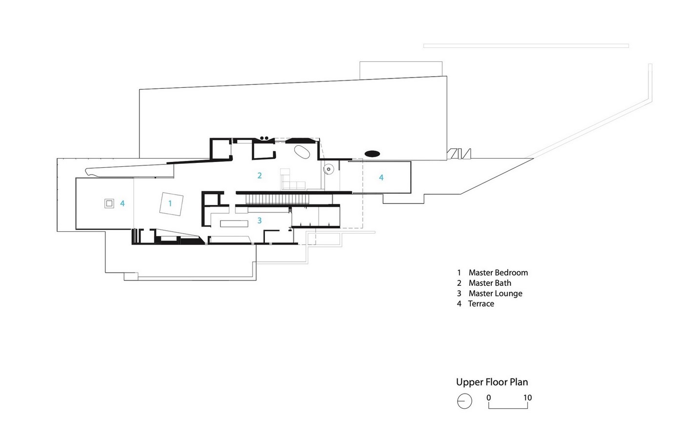 Three-storey coloured window, Lookout House created by Faulkner Architects - Sheet14