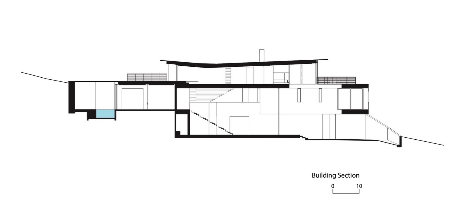 Three-storey coloured window, Lookout House created by Faulkner Architects - Sheet16